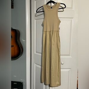 Old Navy Tan Sleeveless Dress